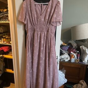 Simple Mauve Maxi Dress